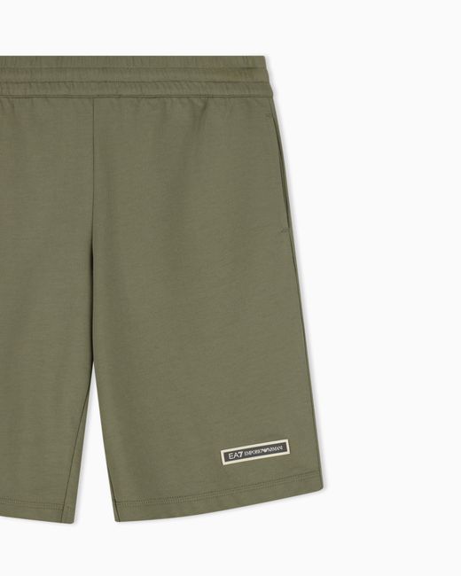 EA7 Green Bermuda Logo Series Slim Fit for men