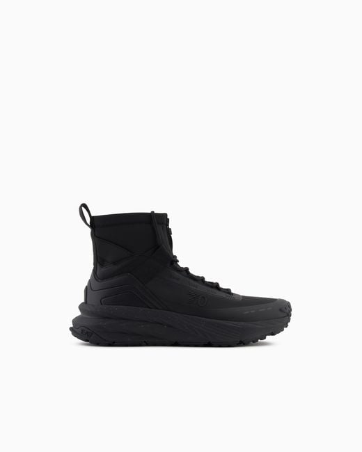 EA7 Black Crusher Sonic Tortoise 7.0 High-Top Sneakers