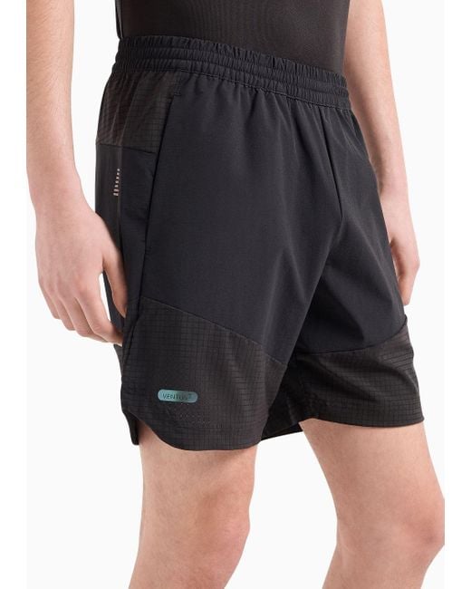 EA7 Blue Dynamic Athlete Shorts In Ventus7 Technical Fabric for men