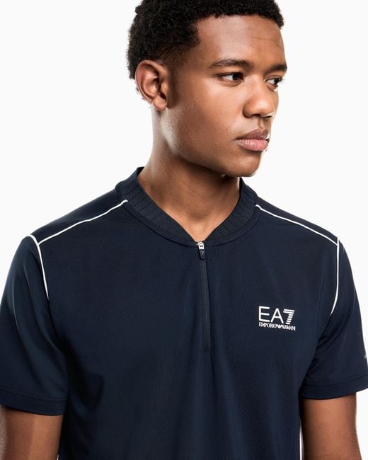 EA7 Blue Tennis Pro T-Shirt for men