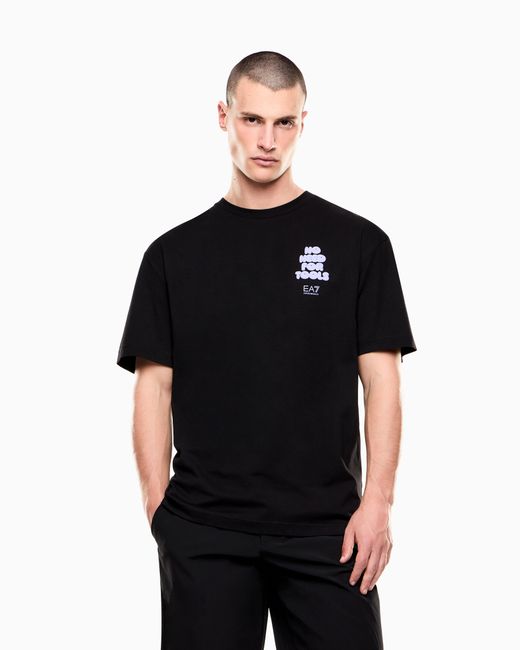 T-Shirt Graphic Series di EA7 in Black da Uomo