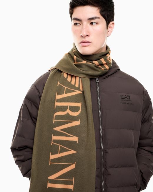 Sciarpa Mountain Visibility di EA7 in Green