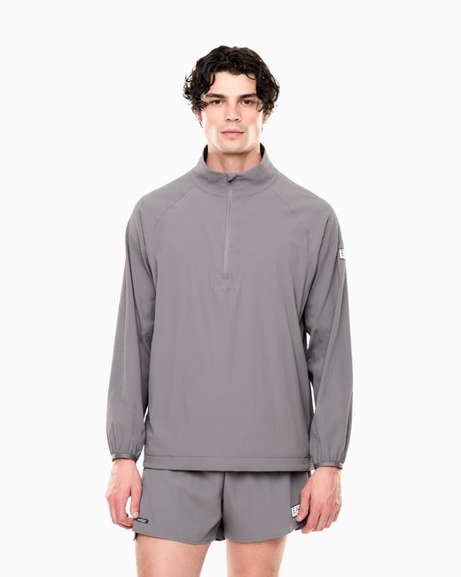 EA7 Gray Dynamic Athlete Sweatshirt for men