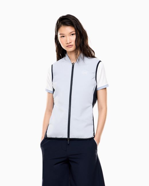 Gilet Leggermente Imbottito Golf Pro di EA7 in Blue