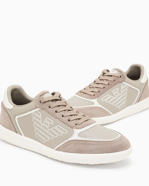 EA7 White High-Top Sneaker
