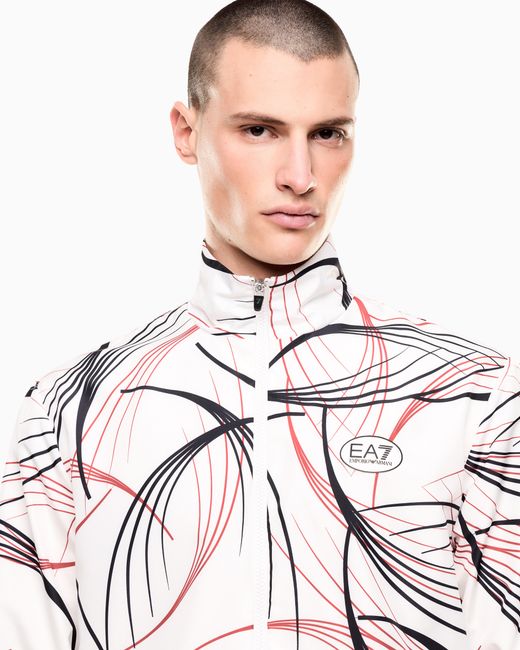EA7 White Tennis Pro Girl Tracksuit for men