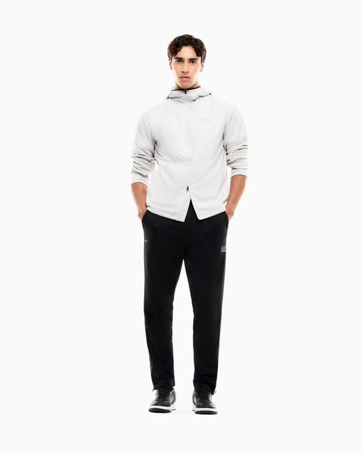 EA7 White Sweatshirt Vigor 7 Regular Fit Technical for men