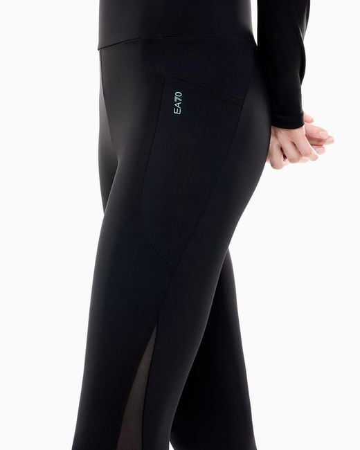 EA7 Blue Slim-Fit Leggings 7.0