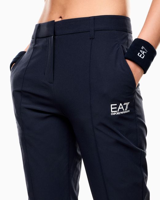 EA7 Blue Golf Pro Straight-Cut Trousers