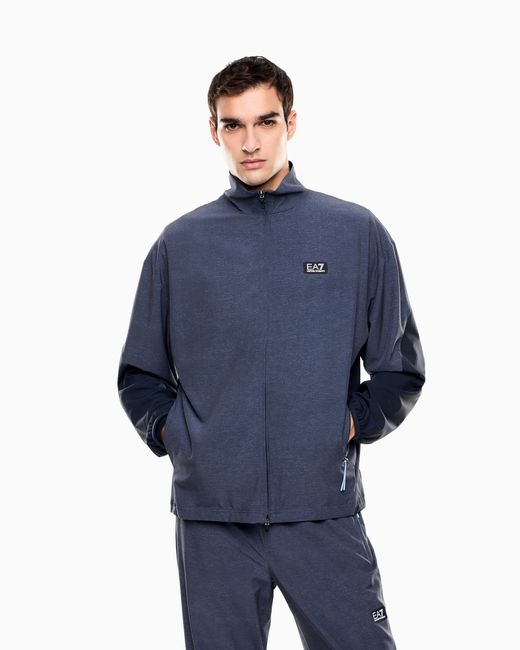 EA7 Blue Dynamic Athlete Jacket for men