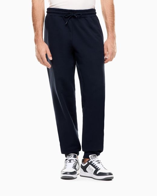 EA7 Blue Logo Series Cotton Joggers for men