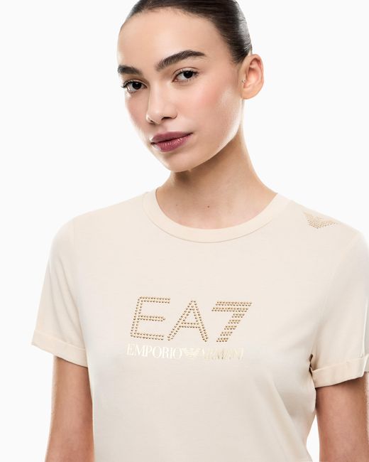 EA7 Natural Short-Sleeve Dress Evolution