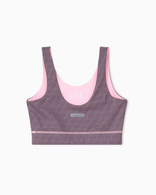 EA7 Purple Reversible Sport Bra Ventus 7