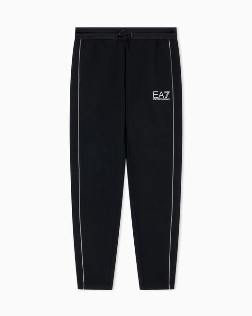 EA7 Label Jogginghose Aus Einer Viskose-Mischung in Black für Herren