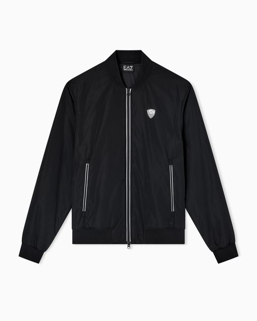 EA7 Blue Premium Shield Technical-Fabric Jacket for men