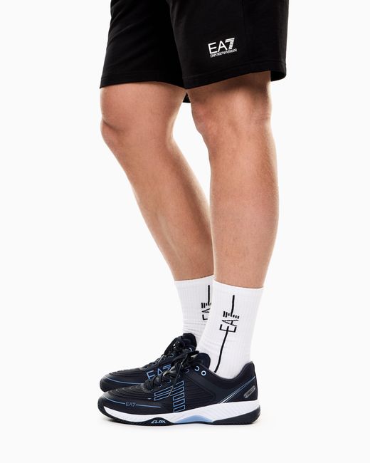 EA7 Blue Tennis Sneaker