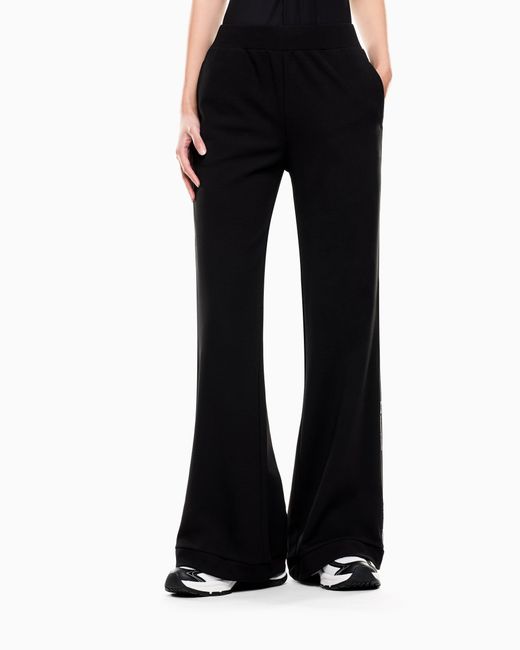 EA7 Black Logo Series Stretch Cotton-Blend Trousers