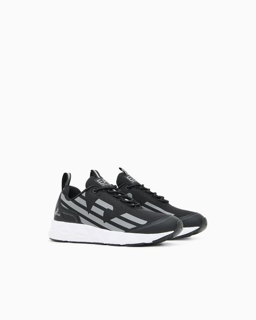 EA7 White Running Sneaker With Ultralight Sole Ultimate C2 Kombat New
