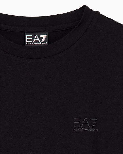 EA7 Black T-Shirt Short-Sleeve Oversized