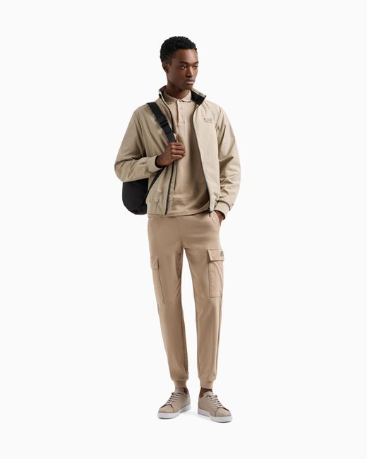 EA7 Core Identity Cargo-Hose Aus Baumwolle in Natural für Herren