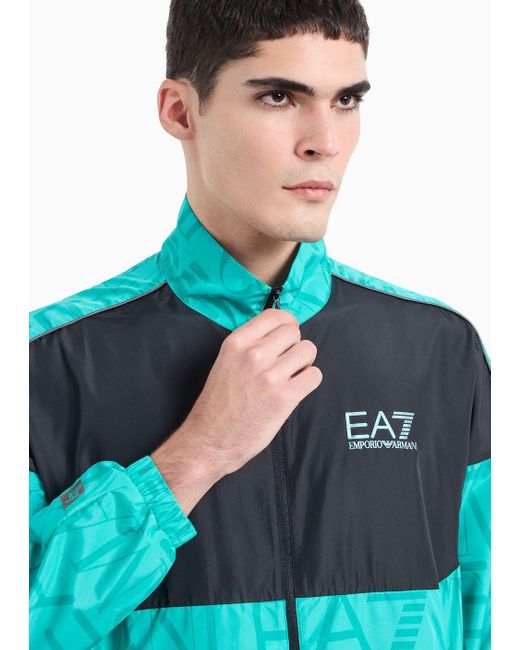 EA7 Blue Dynamic Athlete Tracksuit In Ventus7 Technical Fabric for men