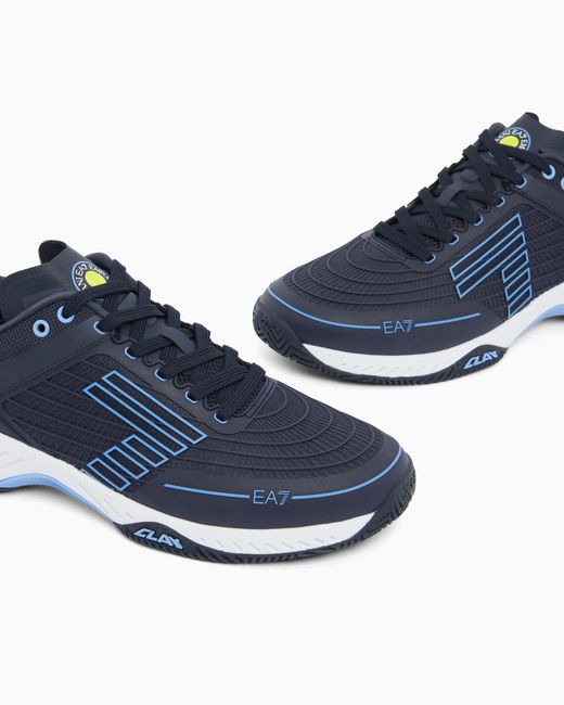 EA7 Blue Tennis Sneaker