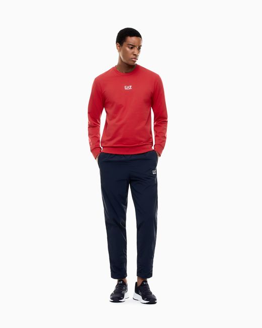 EA7 Red Long Sleeve Sweatshirt for men
