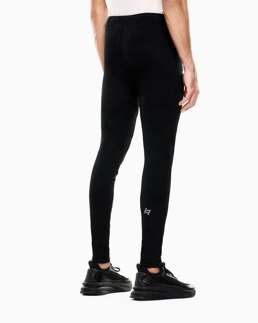 EA7 Black Dynamic Athlete Leggings for men