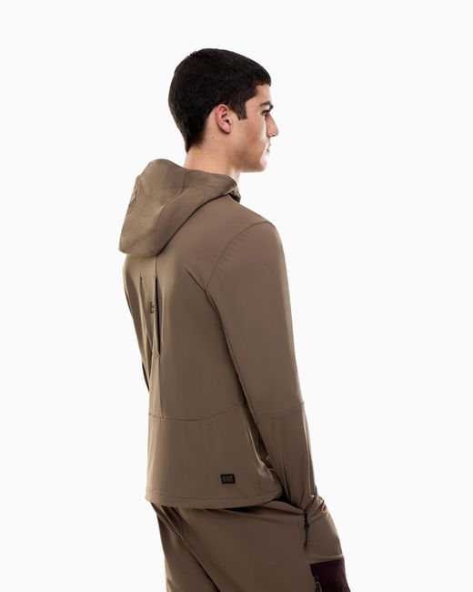EA7 Natural 7.0 Show Hooded Jacket for men