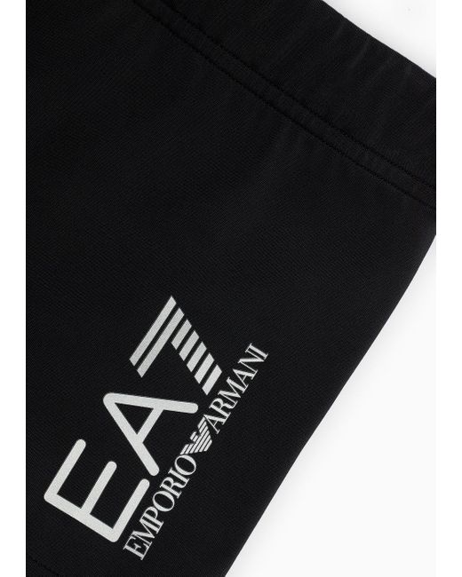 EA7 Black Asv Square-leg Swimsuit for men