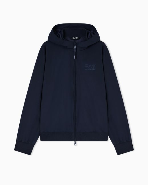 EA7 Blue Lux Identity Technical-Fabric Jacket for men
