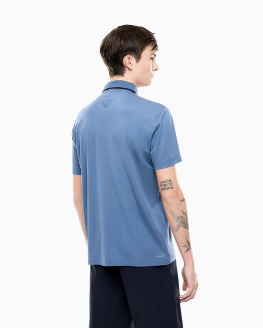 EA7 Blue Golf Pro Polo Shirt for men