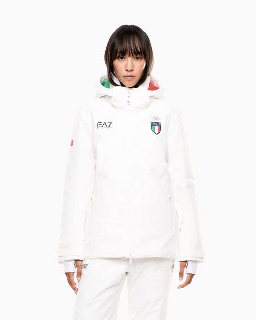 Italia Team Giacca Da Sci di EA7 in White