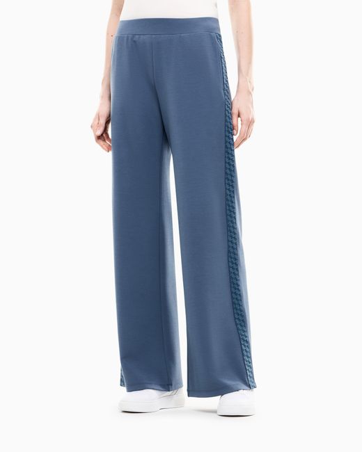 EA7 Blue Oversized Pants Logo Series