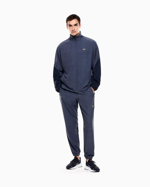 EA7 Blue Dynamic Athlete Jacket for men