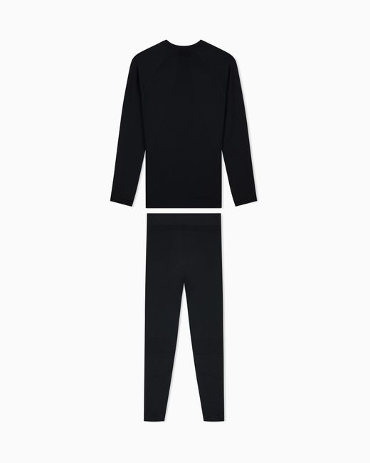 EA7 Black Technical Ski Intimates Set