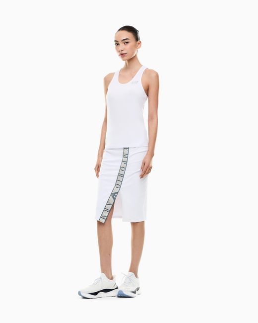 EA7 White Dynamic Athlete Tank Top