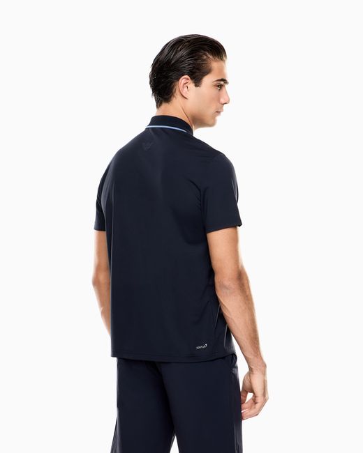 EA7 Blue Golf Pro Polo Shirt for men