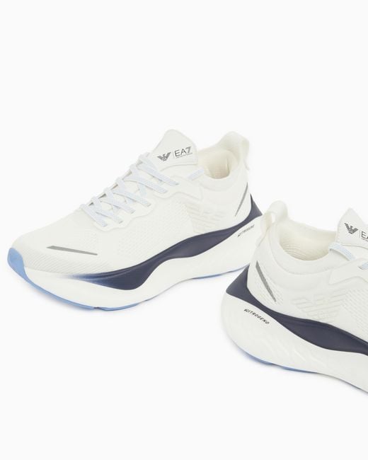 EA7 White Nitro Wave Sneaker