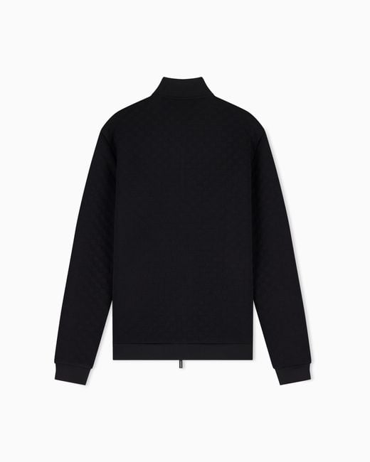 EA7 Blue Sweatshirt Premium Label Regular Fit for men