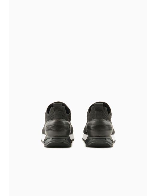 Sneakers Black & White Legacy Knit di EA7