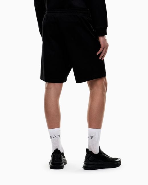 EA7 Black Visibility Shorts for men