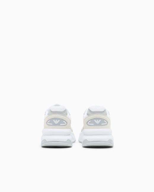 EA7 White Crusher Sonic Mix Sneakers