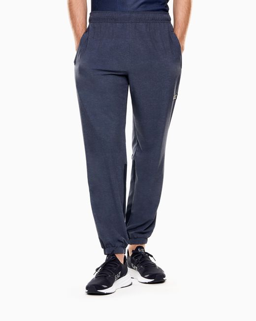 EA7 Blue Dynamic Athlete Pants for men