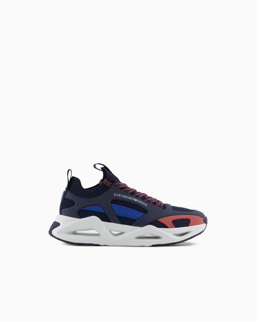 EA7 Blue Infinity Cage Sneakers