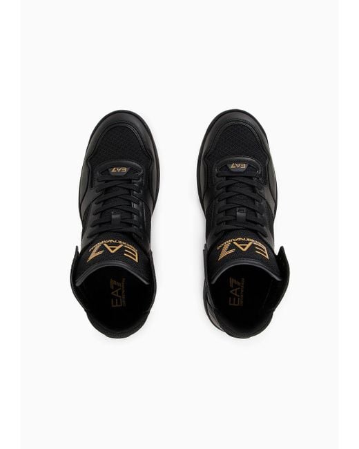 Sneakers New Basket di EA7 in Black