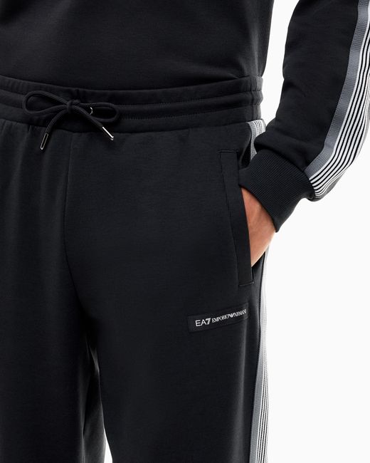 EA7 Blue Trouser Logo Series Regular Fit for men