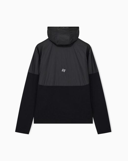 EA7 Black Sweatshirt Vigor 7 Regular Fit Technical for men