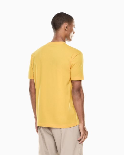 EA7 Yellow Slim-Fit T-Shirt Core Identity for men