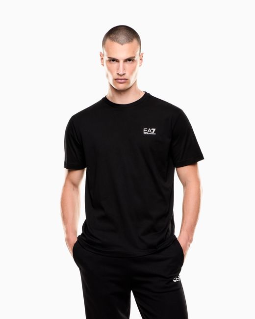 EA7 Black Logo T-Shirt for men